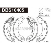 DBS10405 DANAHER Комплект гальмівних колодок