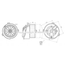 PE8436 AVA QUALITY COOLING Вентилятор салону
