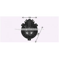BW8584 AVA QUALITY COOLING Вентилятор салону
