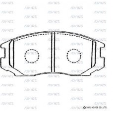 SN278 ADVICS Комплект гальмівних колодок дисковий гальм