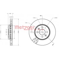 6110729 METZGER Гальмівний диск