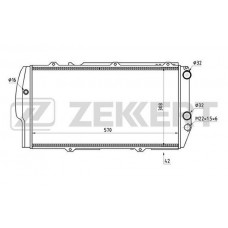 MK-1021 ZEKKERT Радіатор охолодження двигуна