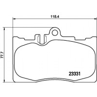 8DB 355 036-831 HELLA Комплект гальмівних колодок дисковий гальм