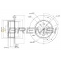 CD6080S BREMSI Гальмівний диск