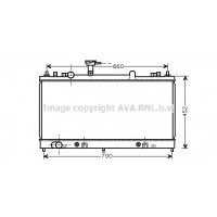 MZ2163 AVA QUALITY COOLING Радіатор охолодження двигуна
