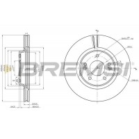 CD8680V BREMSI Гальмівний диск