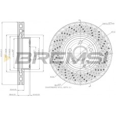 CD7694V BREMSI Гальмівний диск