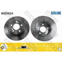 6025634 GIRLING Гальмівний диск