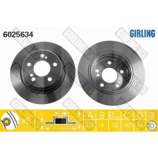 6025634 GIRLING Гальмівний диск