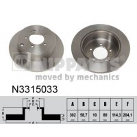 N3315033 NIPPARTS Гальмівний диск