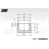 72946015 MAXTECH Поршень корпус скоби гальма
