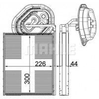 AE 3 000P MAHLE Випарник кондиціонера