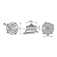 MS8651 AVA QUALITY COOLING Вентилятор салону