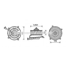MS8651 AVA QUALITY COOLING Вентилятор салону