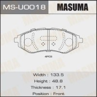 MSU0018 MASUMA Колодки гальмівні