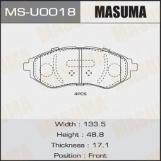MSU0018 MASUMA Колодки гальмівні