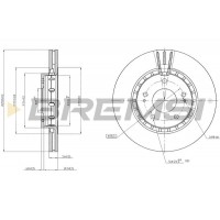 CD7642V BREMSI Гальмівний диск