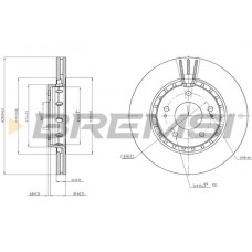CD7642V BREMSI Гальмівний диск