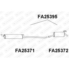 FA25395 VENEPORTE Глушник вихлопних газів кінцевий