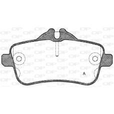 BPA1503.00 OPEN PARTS КомплеК т гальмівних колодок, дискове гальмо
