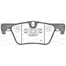 BPA1476.00 OPEN PARTS Комплект гальмівних колодок дисковий гальм