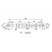 GF-2254 ZEKKERT Газова пружина кришка багажника