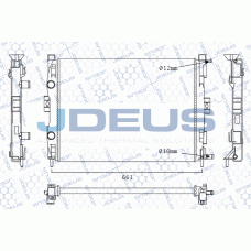 M-0230700 JDEUS Радіатор охолодження двигуна