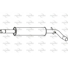 P55029 FENNO Середній глушник вихлопних газів
