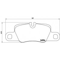 P 65 020 BREMBO КомплеК т гальмівних колодок, дискове гальмо
