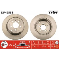 DF4955S TRW Гальмівний диск
