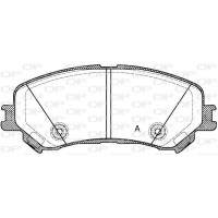 BPA1318.20 OPEN PARTS Комплект гальмівних колодок дисковий гальм