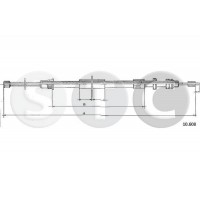T482767 STC Тросик, cтояночный тормоз