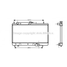 MZ2090 AVA QUALITY COOLING Радіатор охолодження двигуна