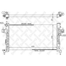 10-26053-SX STELLOX Радіатор охолодження двигуна