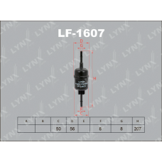 LF-1607 LYNXauto Паливний фільтр