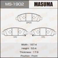 MS-1902 MASUMA Комплект гальмівних колодок