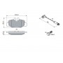 0 986 494 082 BOSCH Комплект гальмівних колодок дисковий гальм