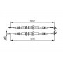 1 987 477 668 BOSCH Тросик, cтояночный тормоз