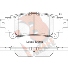 RB2050 R BRAKE Комплект гальмівних колодок дисковий гальм