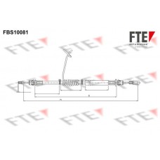 9250372 FTE Тросик, cтояночный тормоз