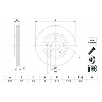 0 986 479 H05 BOSCH Гальмівний диск