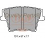 704-02073 IAP QUALITY PARTS Комплект гальмівних колодок дисковий гальм