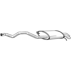 286-487 BOSAL Глушник вихлопних газів кінцевий