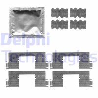 LX0538 DELPHI Комплектуючі колодки дискового гальма