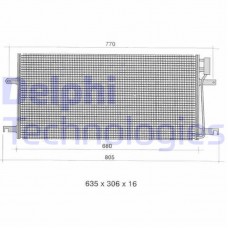 TSP0225393 DELPHI Конденсатор кондиціонера
