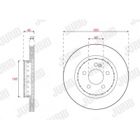 563458JVC-1 JURID Гальмівний диск