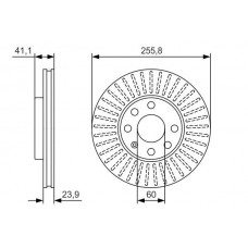 0 986 479 R76 BOSCH Гальмівний диск