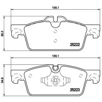 P 61 112 BREMBO Комплект гальмівних колодок дисковий гальм