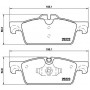 P 61 112 BREMBO Комплект гальмівних колодок дисковий гальм