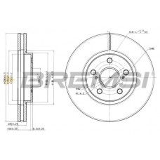 CD7446V BREMSI Гальмівний диск